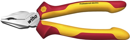 Wiha pince universelle professionnelle électrique avec Dynamicjoint® et Optigrip avec tranchant extra long | 160mm-27328-27328