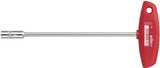 Clé à douille Wiha avec poignée en croix hexagonale nickelée brillante | 7x125mm - 968 - 00968