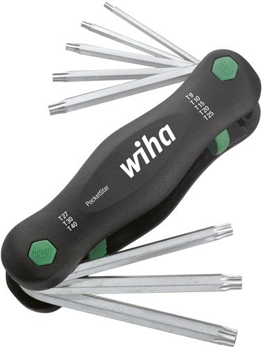 Wiha multi-outil pocketstar | torx® | 8 pièces | version sb | avec pendentif serrure euro - 23049 - 23049