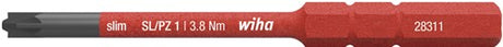 Lame réversible Wiha | plus moins fente pzd 1 x 75 mm | vde isolé | 1 pièce - 34589 - 34589