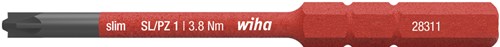 Lame réversible Wiha | plus moins fente pzd 1 x 75 mm | vde isolé | 1 pièce - 34589 - 34589