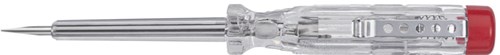 Wiha SB2553 testeur de tension 220-250 volts tête fendue transparent, avec clip sous blister 3,0 mm - 32201