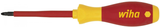 Tournevis Wiha | taille pzd 2 | longueur de lame 100 mm isolé vde | 1 pièce - 00879 - 00879