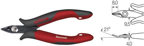 Wiha zijkniptang électronique