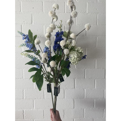 Roberts collection branche artificielle de lupin en gerbe 95cm bleu