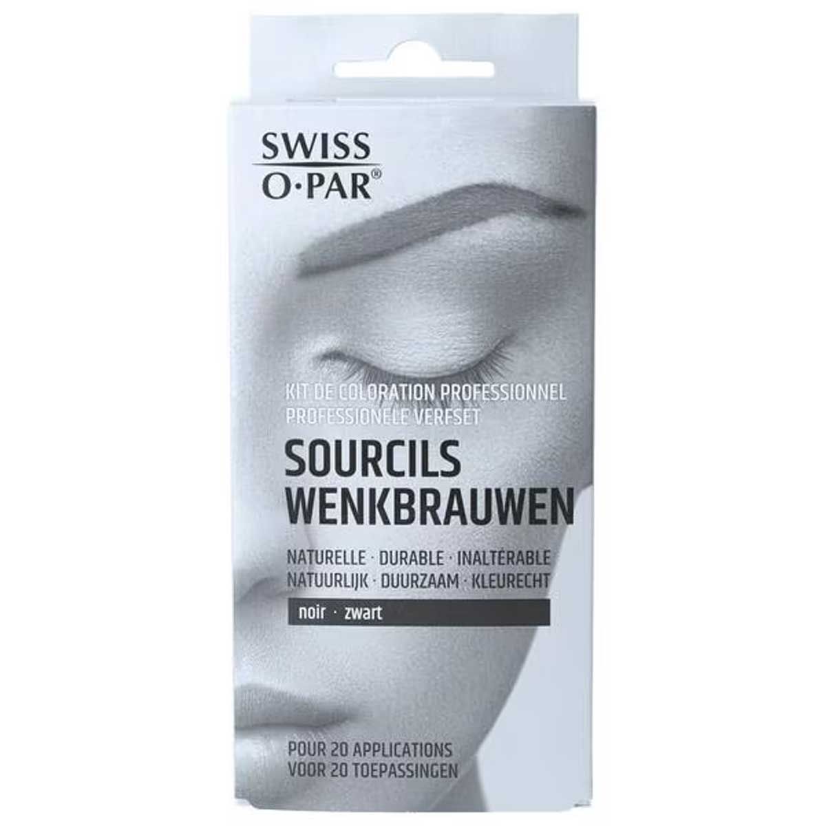 Swiss o.par swiss o. par set de peinture à sourcils noir