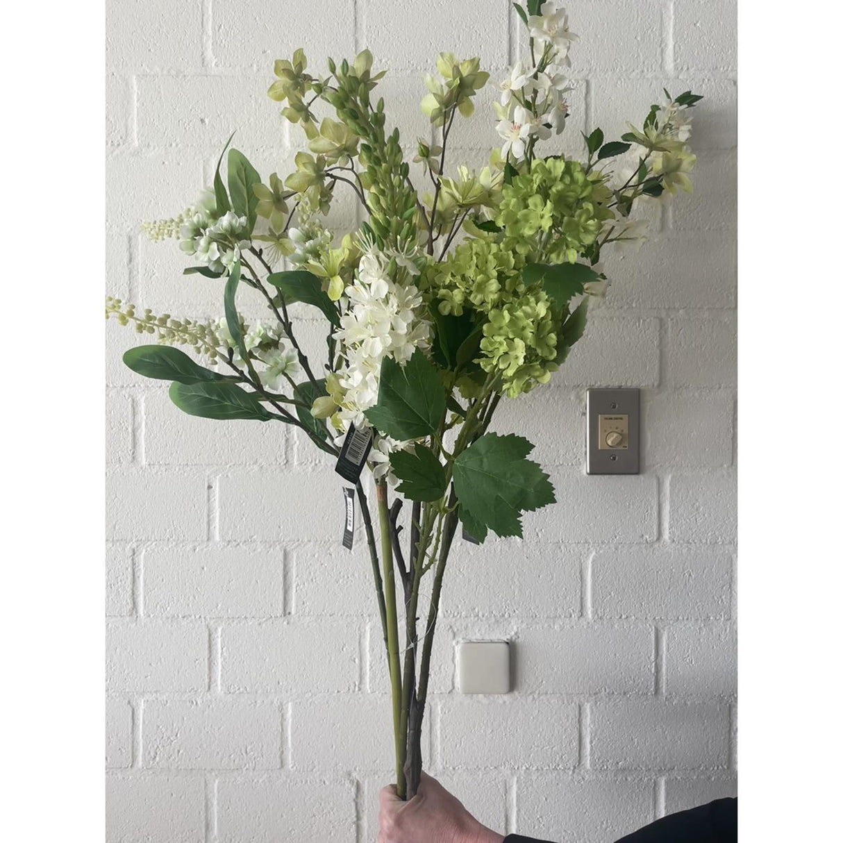Roberts collection fleur artificielle spray fleur 101cm crème