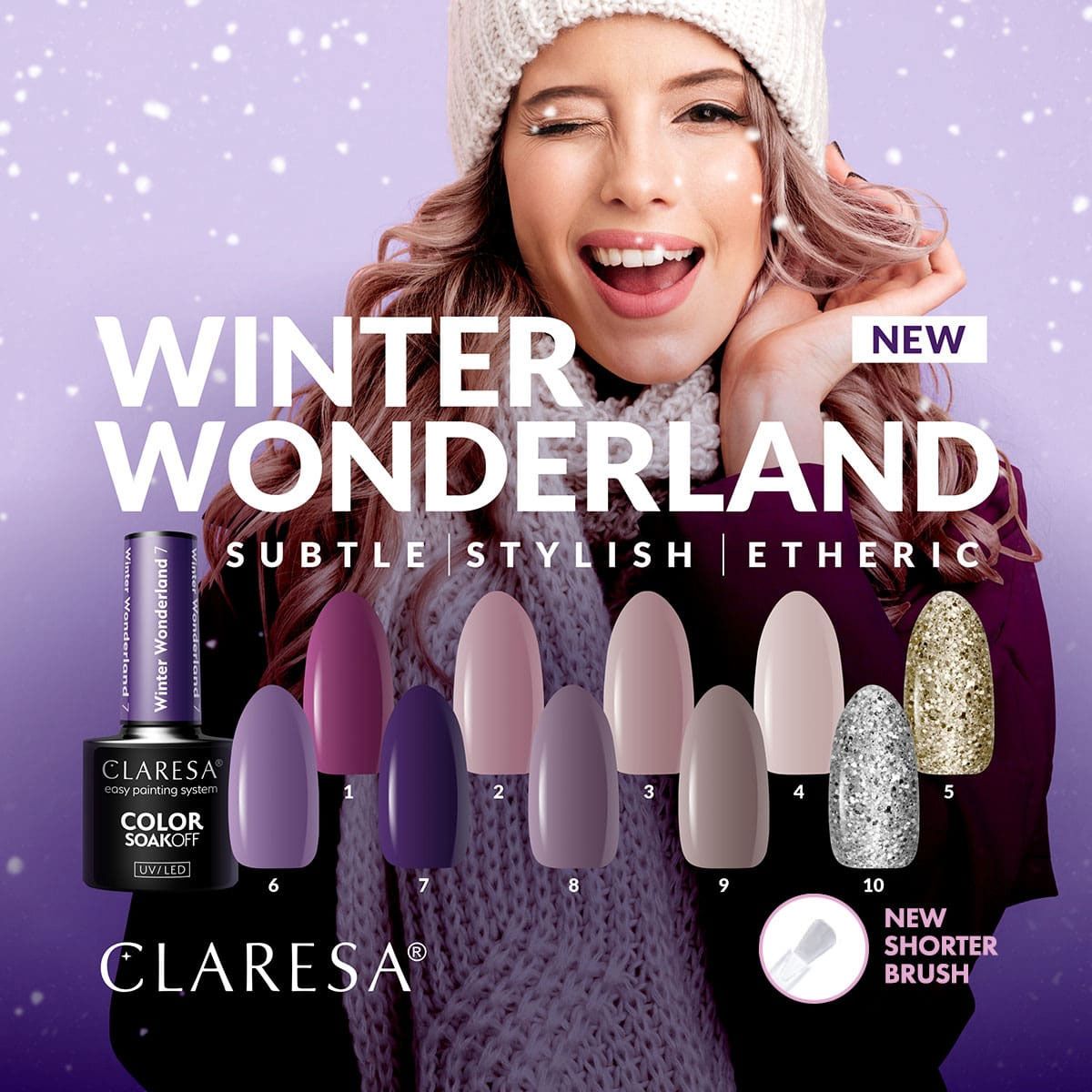Claresa Vernis gel UV LED 5 ml Pays des merveilles d'hiver 9