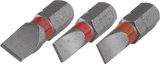 Mors Wolfcraft solides | emplacement 0,8x5,5, 1,0x5,5, 1,2x6,5 | 3 pièces - 1338000