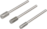 Ensemble de pointes d'affûtage diamantées Wolfcraft | cylindrique | 3 pièces | 1 jeu - 5987000
