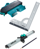 Wolfcraft - kit de pose de stratifié - gabarit de contour - poseur de stratifié - carré - 6976000