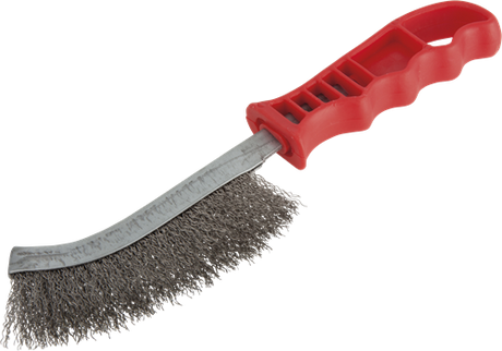 Brosse métallique à main Wolfcraft | acier inoxydable | 265 mm | 1 pièce - 2717000