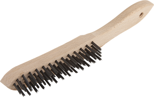 Brosse métallique à main Wolfcraft | acier | 4 rangées | 280 mm | 1 pièce - 2722000