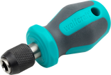 Tournevis à main Wolfcraft | avec enregistrement de bits | court | 76 mm | 1 pièce - 1239000