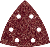 Feuilles abrasives adhésives Wolfcraft | k80 | perforé | ø105mm | 5 pièces - 1782000