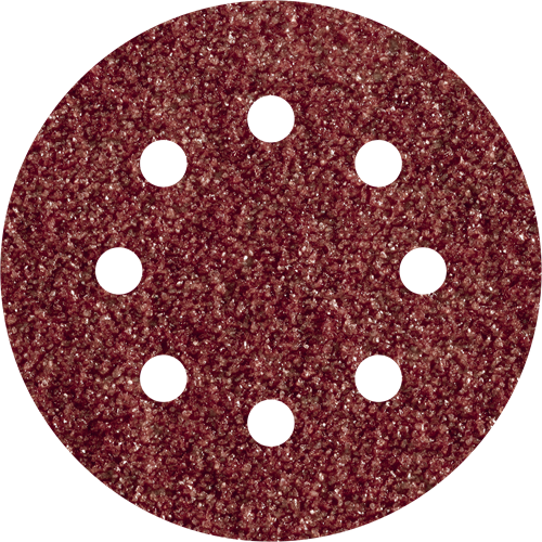 Disques abrasifs adhésifs Wolfcraft | corindon | k80 | perforé | ø125mm | 5 pièces - 2070000