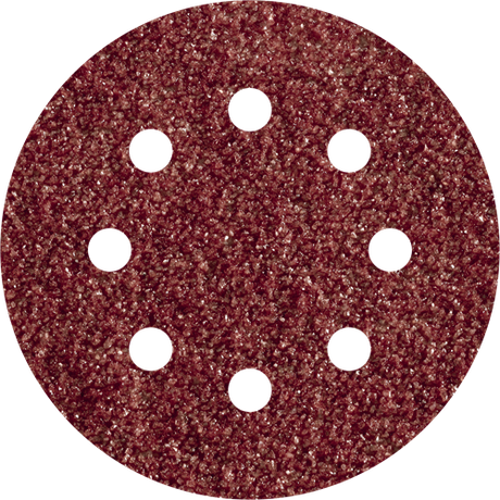 Disques abrasifs adhésifs Wolfcraft | corindon | k80 | perforé | ø125mm | 5 pièces - 2070000