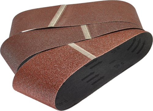 Bandes abrasives Wolfcraft | k40, 80, 120 | 76x457mm | 5 pièces - 8415000