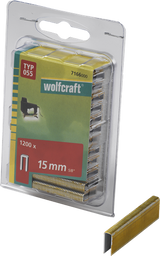 Points sellier étroits Wolfcraft | tapez 055 | 15mm | 1200 pièces - 7166000