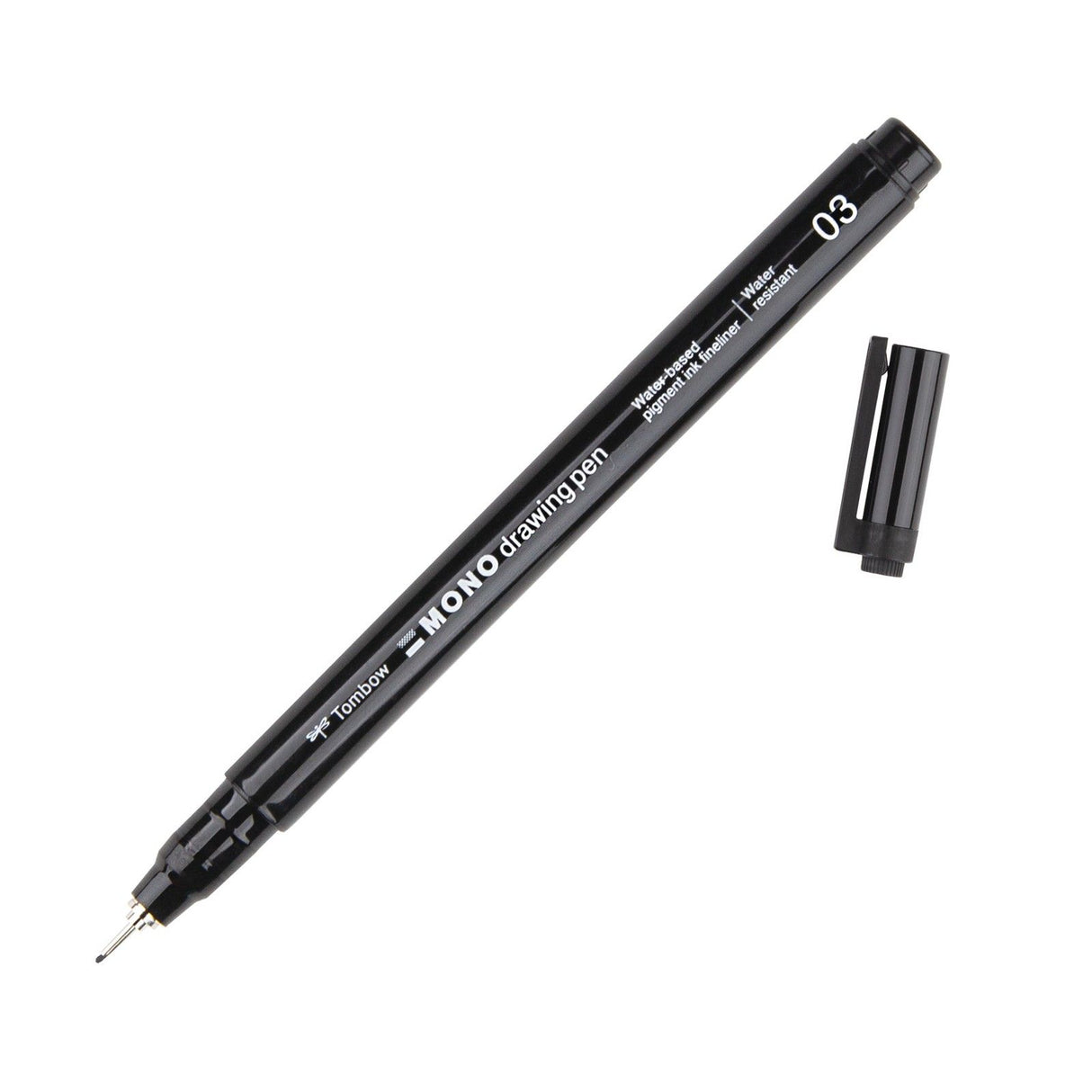 Tombow • stylo à dessin mono fineliner, largeur de trait 03 (env. 0,35 mm), noir