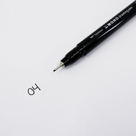 Tombow • stylo à dessin mono fineliner, largeur de trait 04 (env. 0,40 mm), noir