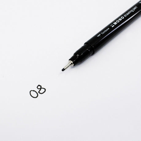 Tombow • stylo à dessin mono fineliner, largeur de trait 08 (env. 0,60 mm), noir