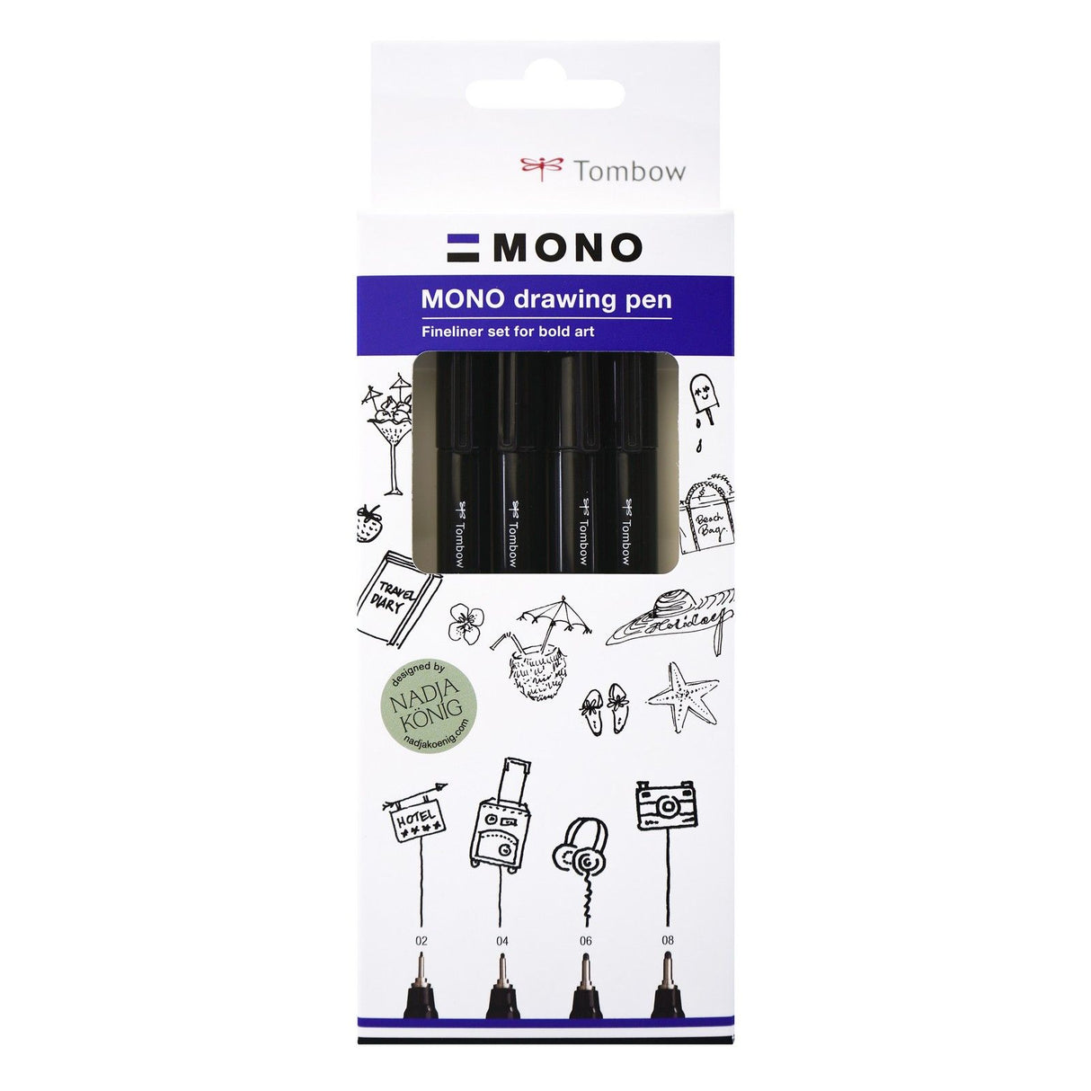 Tombow • ensemble de stylos à dessin mono gras, 4x