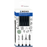 Tombow • ensemble de stylos à dessin mono gras, 4x