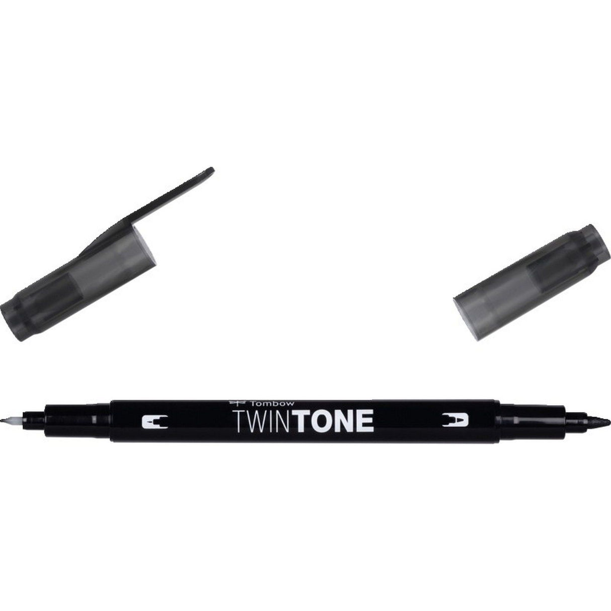 Tombow • stylo pinceau double pointe twintone noir