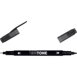 Tombow • stylo pinceau double pointe twintone noir