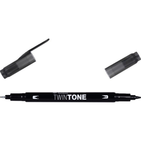Tombow • stylo pinceau double pointe twintone noir