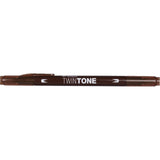 Tombow • Stylo pinceau double pointe Twintone chocolat