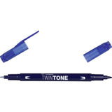Tombow • stylo pinceau double pointe twintone bleu marine