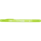 Tombow • twintone dual-tip brushpen lime green