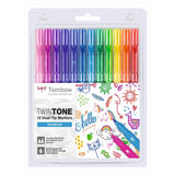 Tombow • jeu de marqueurs à double pointe twintone couleurs arc-en-ciel 12 pièces