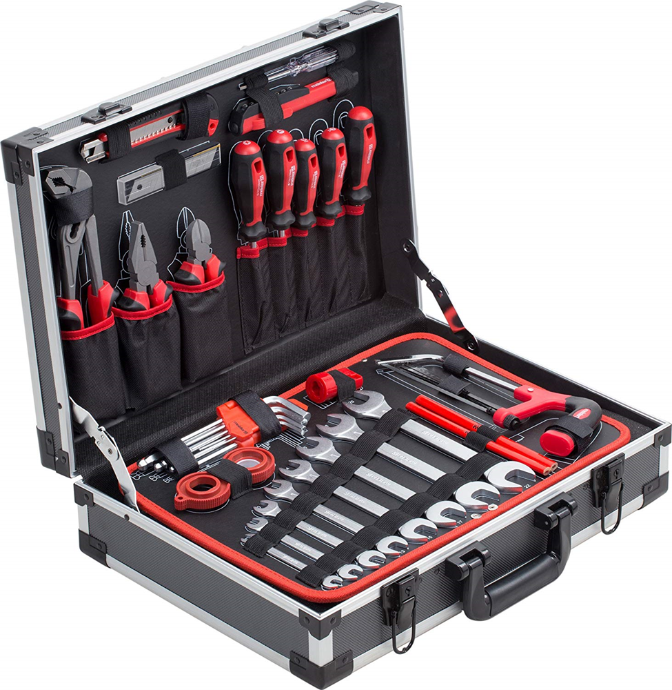 Meister Meister WU8971460 Jeu d'outils dans un coffret en aluminium 121 pièces