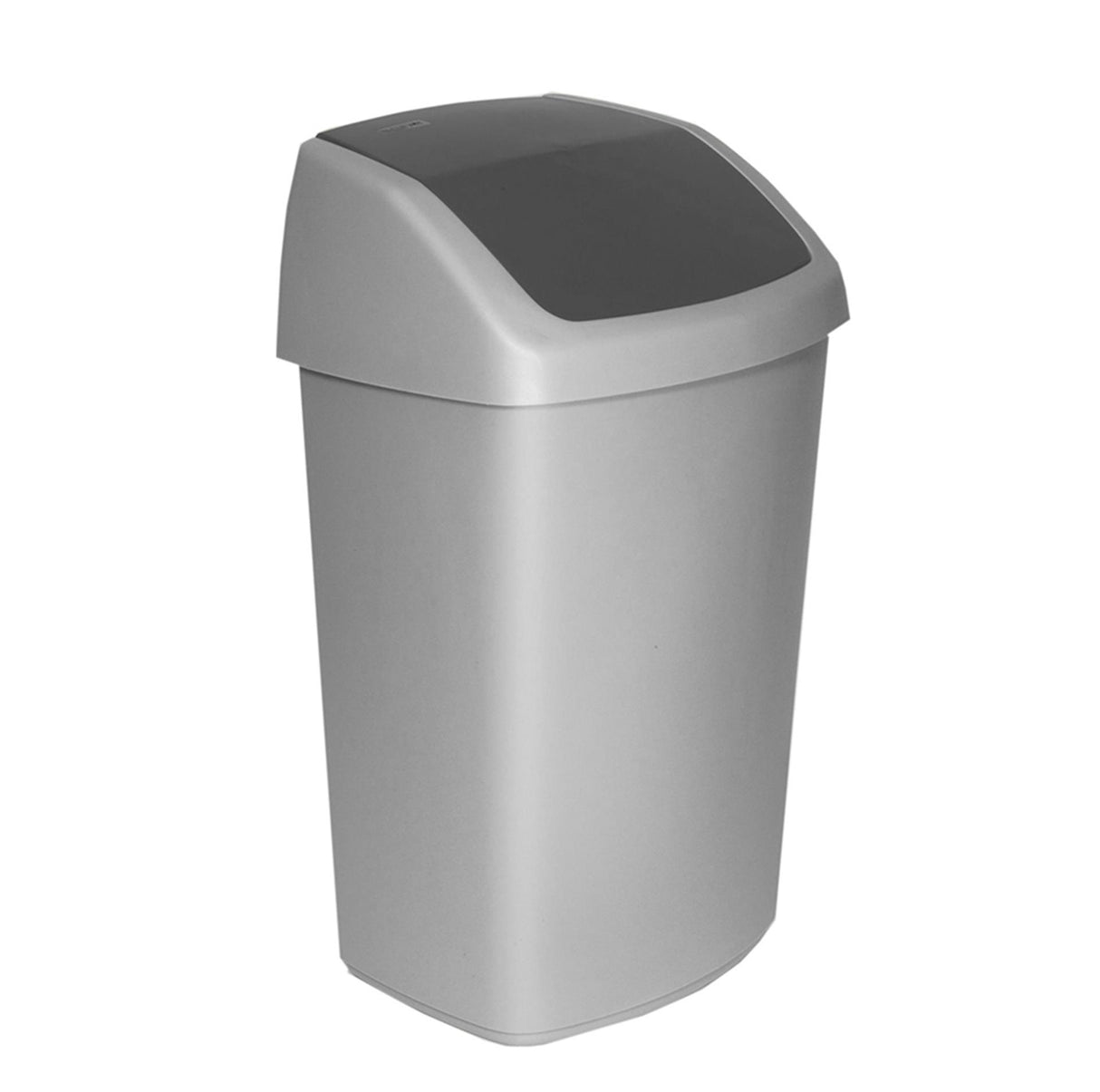 Poubelle Curver swing argent antrac. 25l