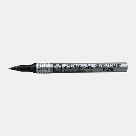 Sakura • stylo de calligraphie pen-touch argent fin