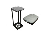 Excellent porte-sac poubelle pour articles ménagers 60 litres blanc