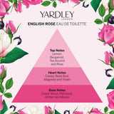 Yardley London eau de toilette rose anglaise 50ml