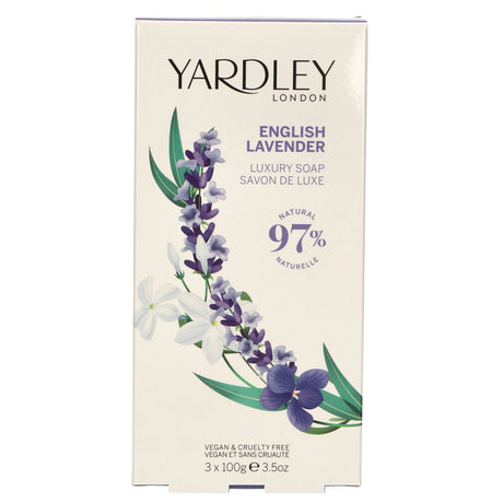 Savon à la lavande anglaise Yardley London 3x100gr.