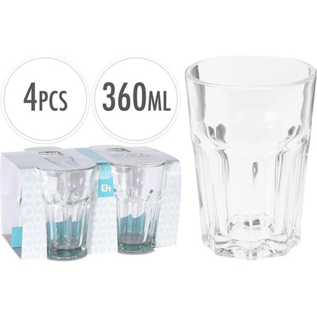 Ensemble de verres à boire Excellent Houseware 4 pièces 36cl