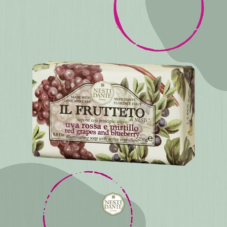 Nesti dante il frutteto savon aux raisins rouges et aux myrtilles 250gr.