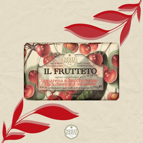 Nesti dante il frutteto savon aux fruits rouges cerise noire 250gr.