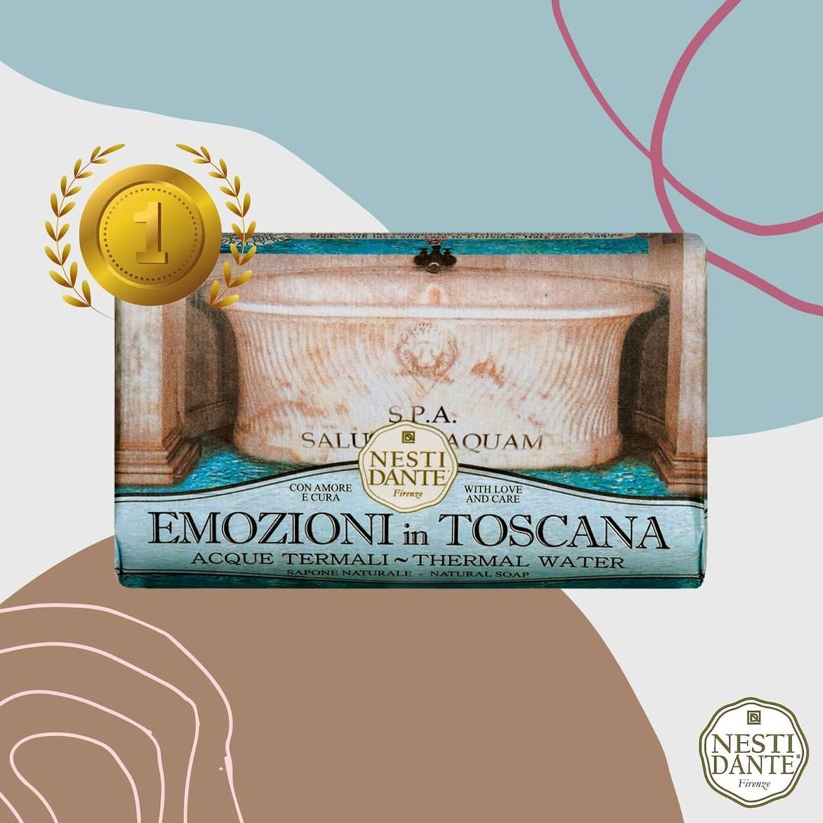 Savon à l'eau thermale Nesti dante emozioni 250gr.