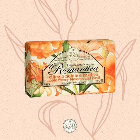 Savon Nesti dante Romantica noble à la fleur de cerisier et au basilic 250gr.