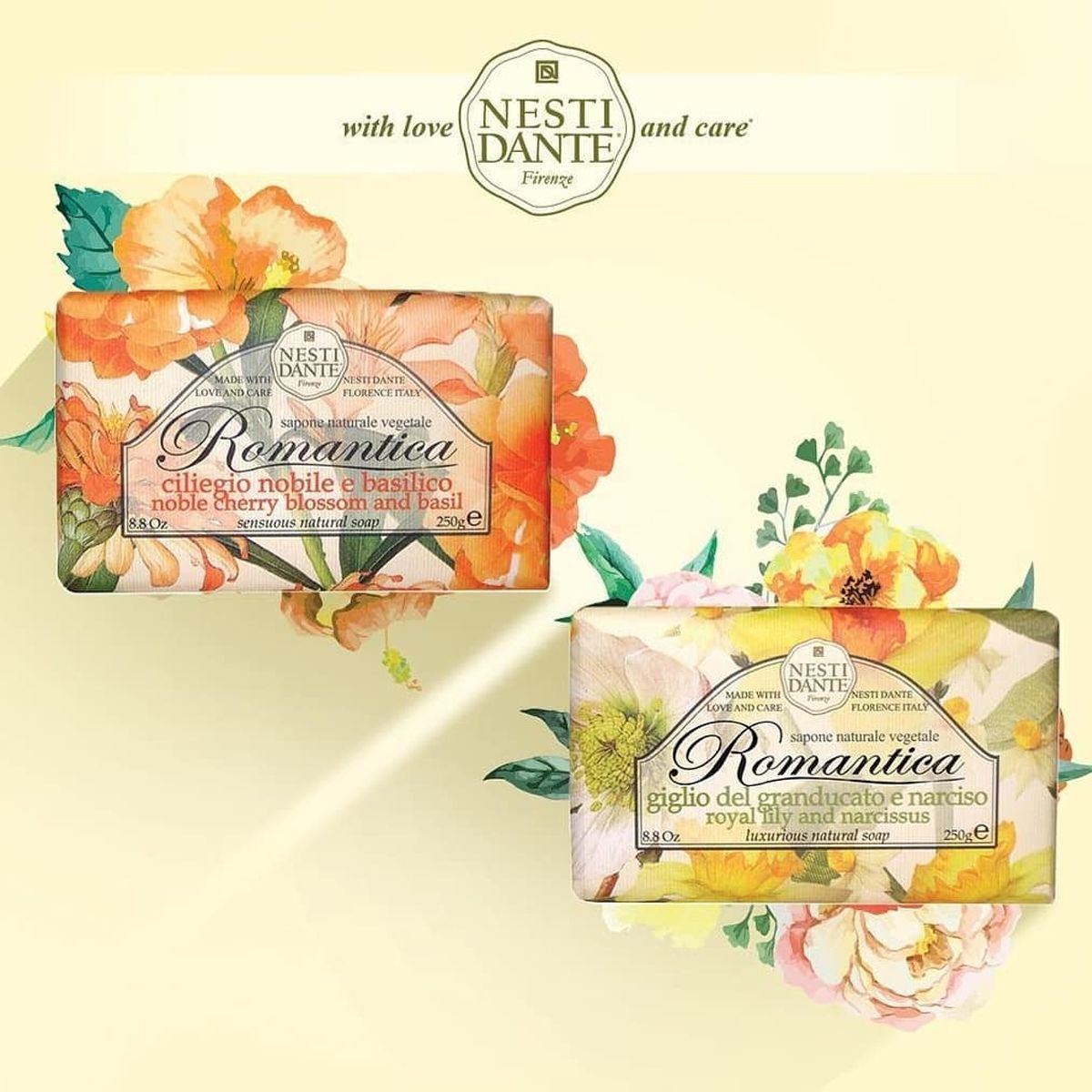 Savon Nesti dante Romantica Lys Royal Narcisse 250gr.