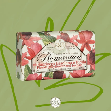 Savon Nesti dante romantique fiesole giroflée fucsia 250gr.