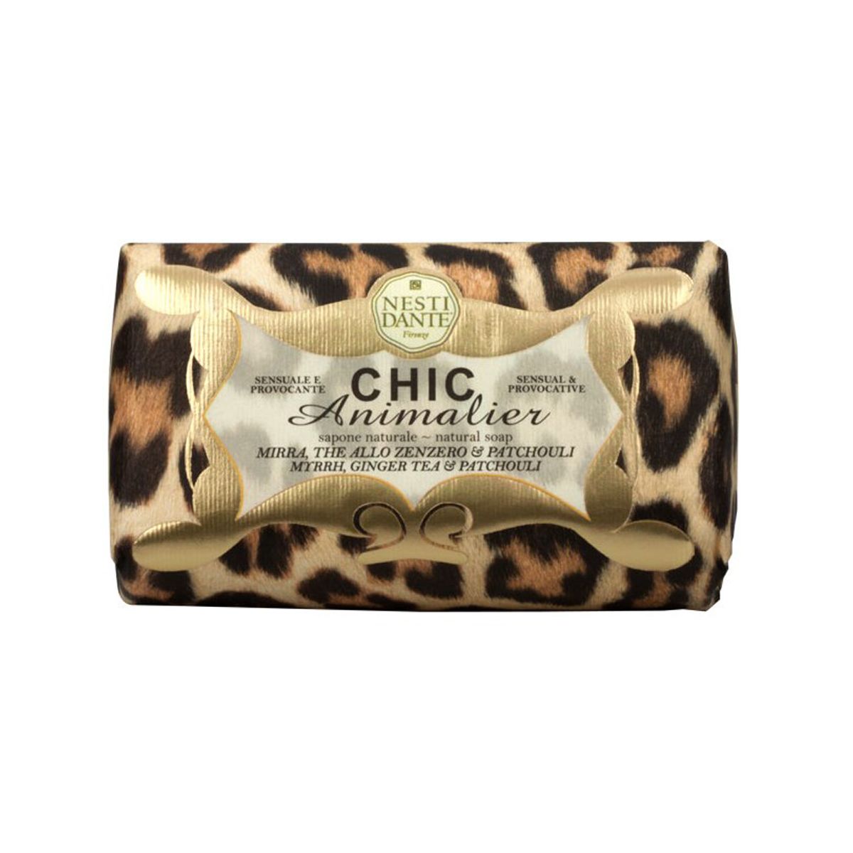 Nesti dante chic animalier myrrhe gingembre thé patchouli savon 250gr.