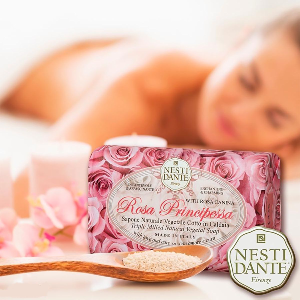 Savon Nesti Dante Rosa Prinsensa 150gr.